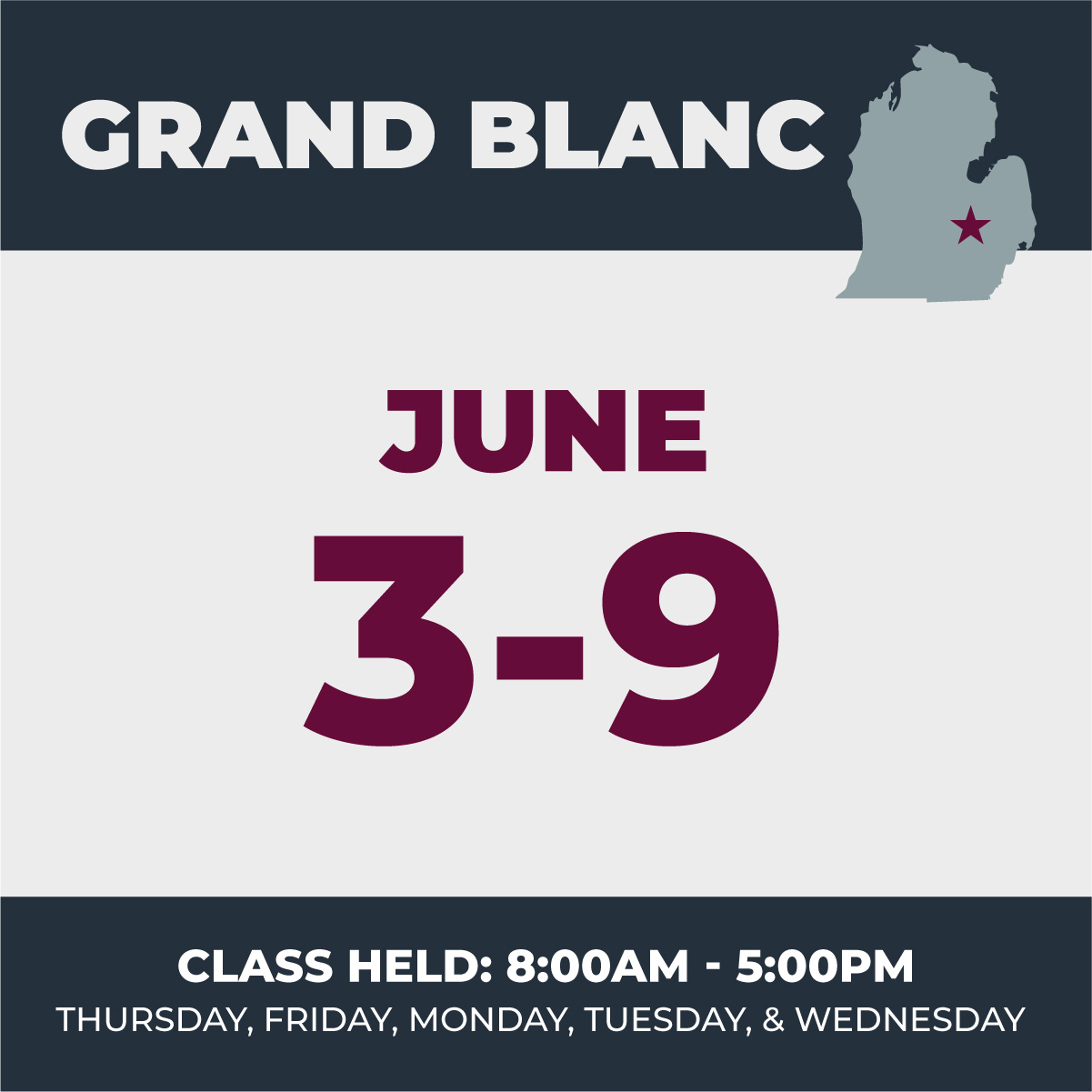 June 2027 Grand Blanc Real Estate Pre-Licensing Course