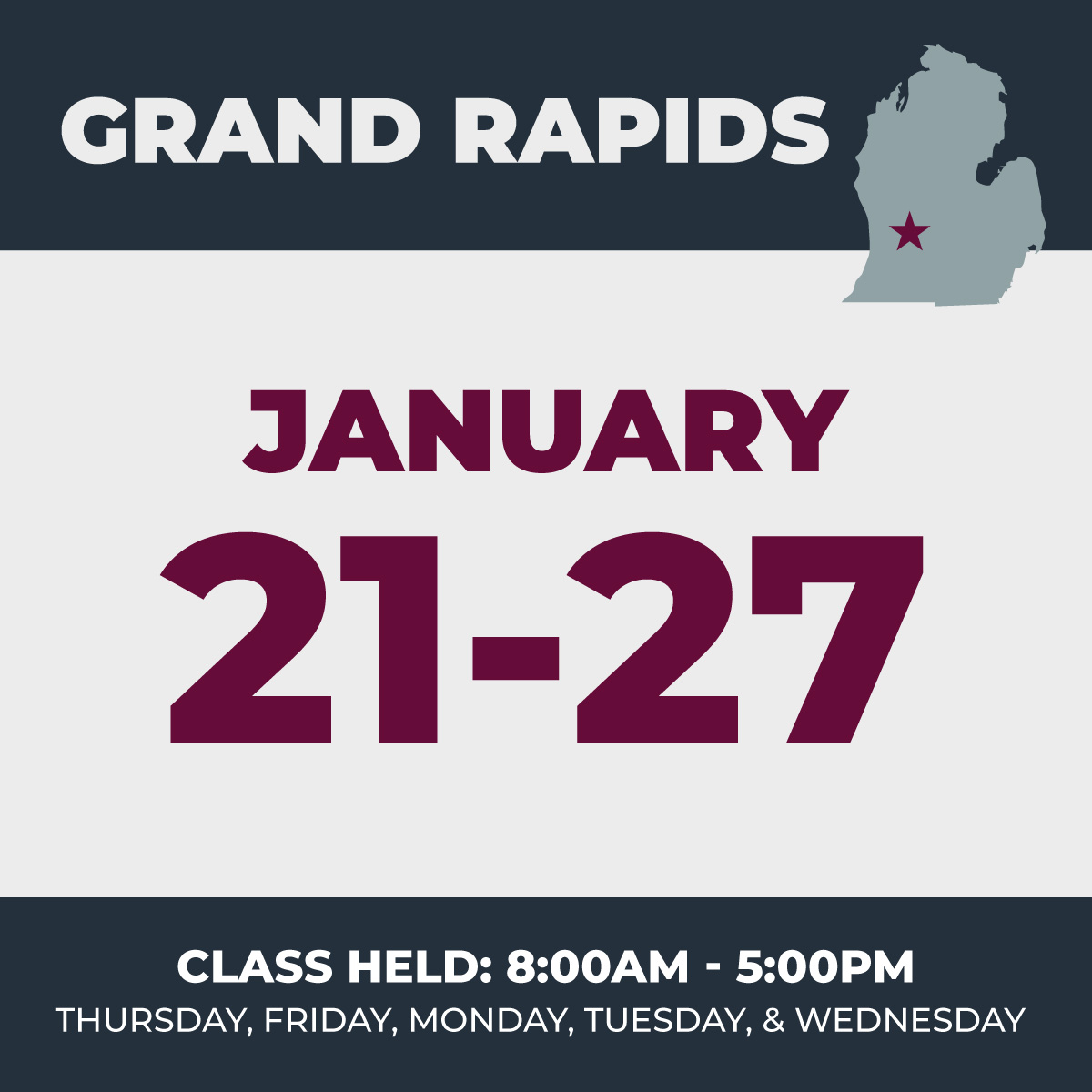 January 2027 Grand Rapids Real Estate Pre-Licensing Course